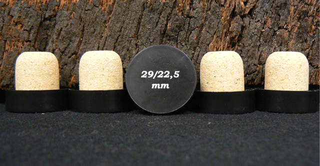 Cadre pour bouchons liège en bois noir 35x8x50cm